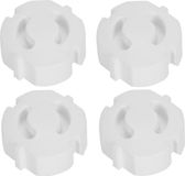 Merkloos / Sans marque Koopman International Stopcontact beveiliging klemmetjes/beveiligers - Set van 12x stuks wit