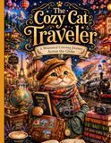 The Cozy Cat Traveler: A Whimsical Coloring Journey Across the Globe