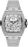 Philipp Plein The $Keleton2.0 PWJFA0425 Horloge - Staal - Zilverkleurig - Ø 44 mm
