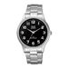 Q&Q C214J205Y - Montre - Analogique - Homme - Bracelet en acier - Rond - Acier - Argenté - Noir
