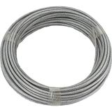Ruck-Zuck Stalen kabel verzinkt | 3/4 mm | PVC ommanteling | lengte 20 m | 6 x 7 strengen