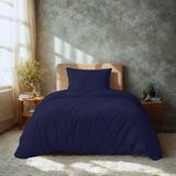 Komfortec Premium Dekbedovertrek 135x200 cm + Kussensloop 40x80 cm - 100% Microvezel - Bleu