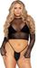 Leg Avenue Fishnet gloved crop top