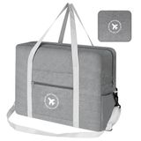 AiQInu Reistas, handbagage, 45 x 36 x 20 cm, opvouwbaar, voor dames en heren, met schouderriem, grijs
