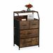Relaxdays Ladekast Industrieel - Bruin/Zwart - 96,5 x 60 x 41,5 cm