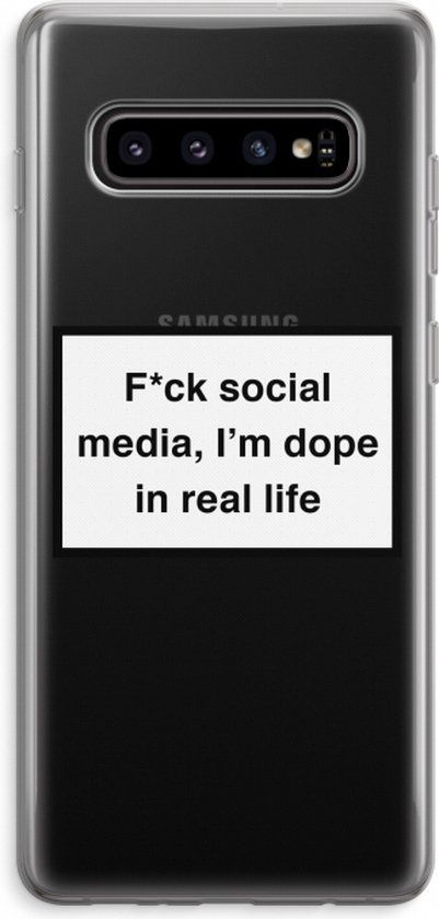 Case Company Soft Cover for Samsung Galaxy S10+ - I'm dope - TPU