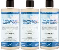 Claudius Cosmetics B.V. Claudius Douchegel White Lotus 500 ml - set van 3 stuks - Showergel