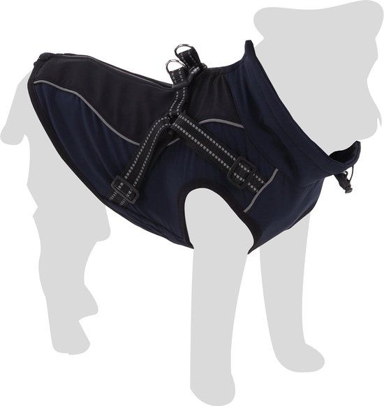 Flamingo Hondenjas Dexter Blauw 40cm