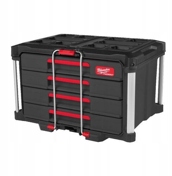 Milwaukee PACKOUT™ Gereedschapskoffer met 4 lades - 4932493189