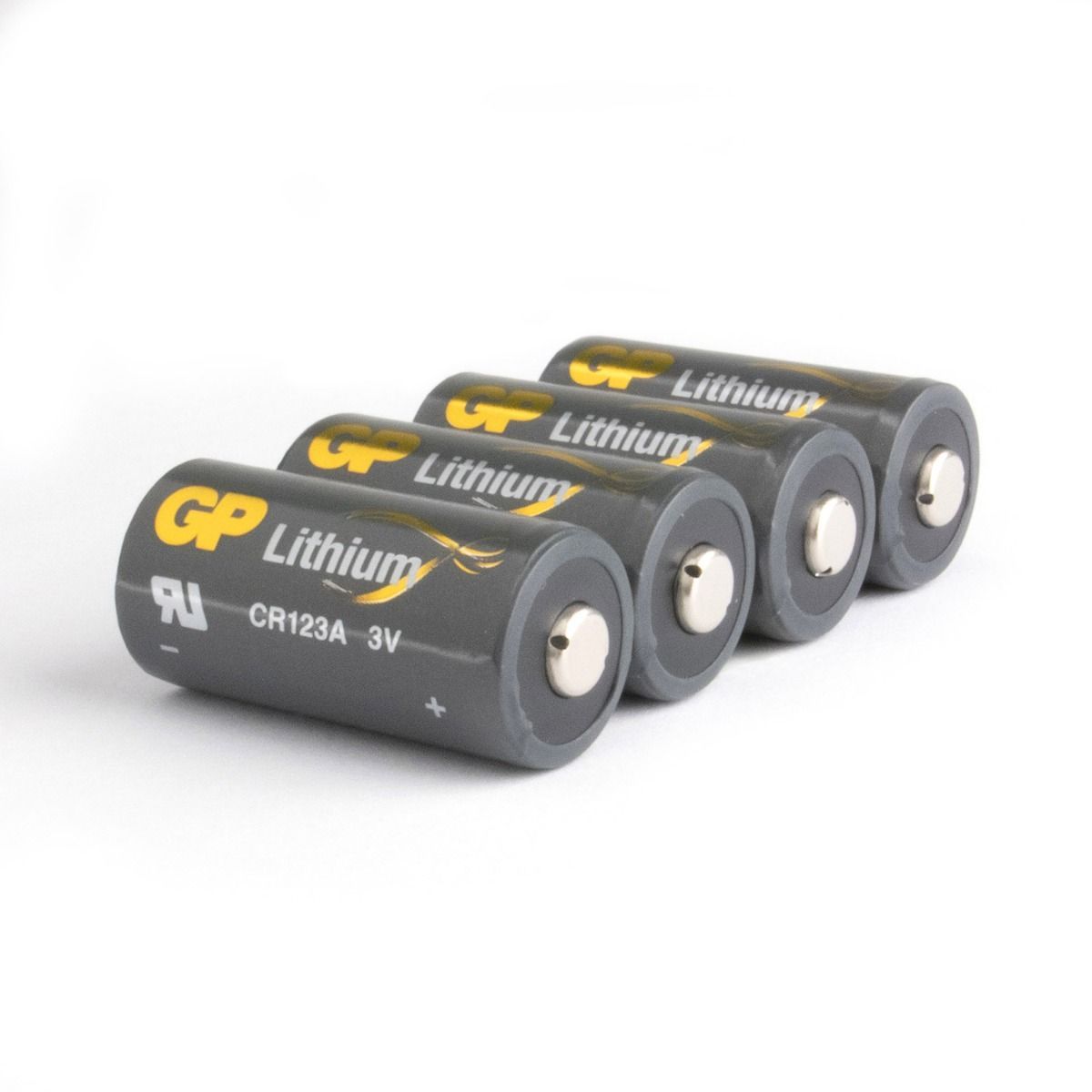 GP Batteries 070CR123AEC4 Lithium Batterijen 3V 1400mAh 4 stuks
