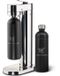 Luckymoose Bruiswatertoestel Infinity-S - Soda Maker met 2x 1,25L RVS Drinkfles Zwart - Bruiswater Toestel Zilver
