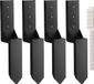 Vevor Reparatieset voor Hekpaalanker, 4 Stuks Binnendiameter 3,5" x 3,5" Stalen Steunpaal voor Hekpaalanker Grondpin voor het Repareren van Gekantelde Gebroken Houten Hekpaalverpakking