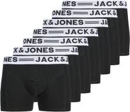 JACK&JONES JACSENSE TRUNKS 7 PACK Heren Onderbroeken Zwart Effen 95% Katoen 5% Elastaan M