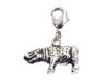 INNSPIRO NICE CHARMS nijlpaard metalen hanger met karabijnhaak 21 x 14 mm