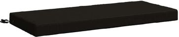vidaXL Bankkussen SOEST 100% Polyester Zwart 120 x 50 x 8 cm