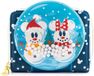 Disney Loungefly Snowman Mickey and Minnie porte-cartes de crédit