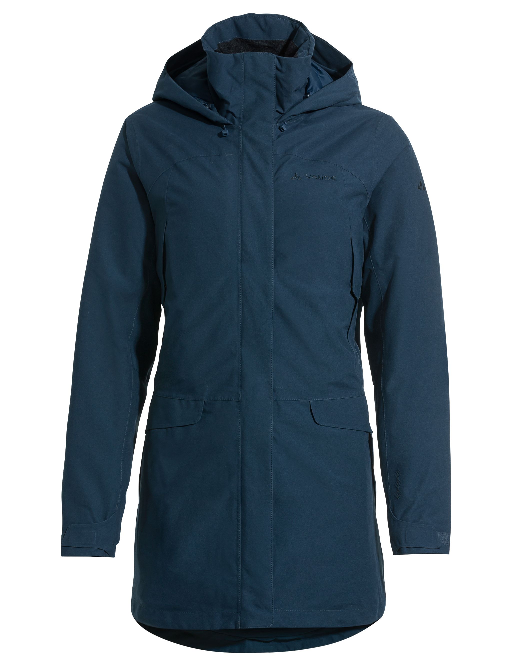VAUDE Skomer Wollen Parka - Dames - blauw - EU 36 / XS - 2022