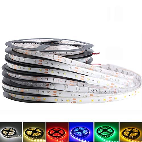 FOLGEMIR 5m LED-stroken - Warm Wit, 2835 smd 300 LED-lichtstrook, waterbestendig lichtbalk voor de verlichting van huis, keuken, kerstdecoratie