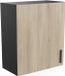 Demeyere CBA Hangkast Romanie 60 Cm 1 Draaideur En 1 Legplank - Kronberg Eik/matzwart