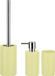 Spirella Badkamer accessoires set - WC-borstel/zeeppompje/beker - porselein - geel
