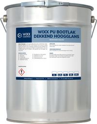 Wixx PU Bootlak Dekkend Hoogglans - 5L - RAL 1023 | Verkeersgeel