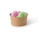 GREENBOX 50 x kartonnen ijsbekertjes, 150 ml, bruin, plasticvrij en biologisch afbreekbaar, dessertschaal, to-go beker