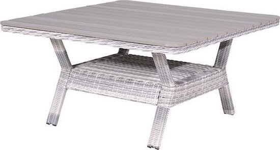 Garden Impressions Milwaukee lounge tafel - 126 5x126 5 cm - licht grijs