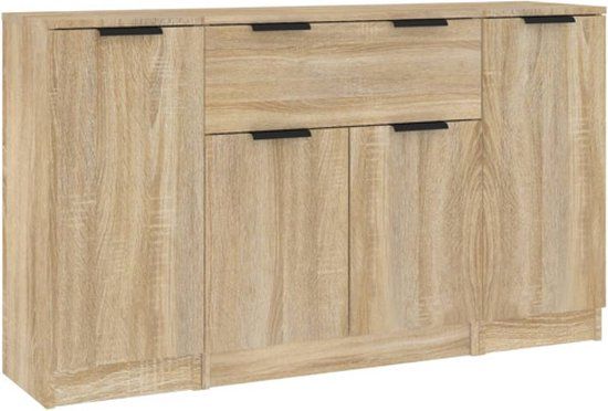 vidaXL Sonoma Oak Engineered Wood Sideboard
