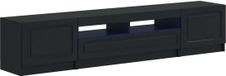 vidaXL - TV-meubel - Zwart - Bewerkt hout