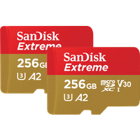 SanDisk MicroSDXC Extreme 256GB 130MB/s Duo Pack