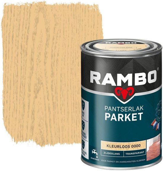 Rambo Pantserlak Parket Transparant Zg Kleurloos 0000 - 0,25 Ltr