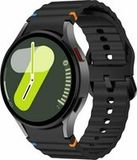 Wave Sportband - S/M - Zwart - Samsung Galaxy Watch 5 (Pro) - 40mm / 44mm / 45mm