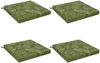 vidaXL - 4-delige Zitkussens SOEST - 100% Polyester - Bladontwerp