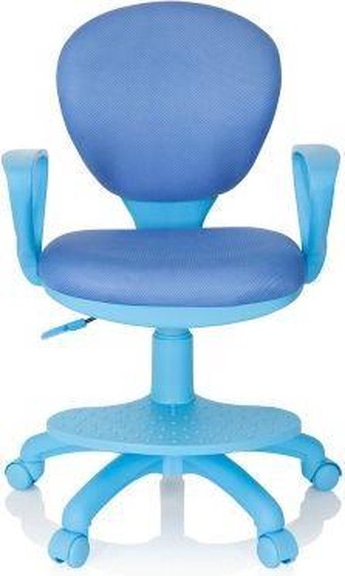 HJH OFFICE KID Colour Kinder Bureaustoel - Blauw - Stof