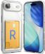 Ringke Fusion Card | Hoesje Geschikt voor Apple iPhone Air | Back Cover met Kaarthouder voor Pasjes | Transparant