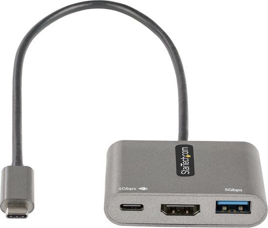 StarTech.com CDP2HDUACP2 - USB-C naar HDMI Adapter - Grijs/Zwart
