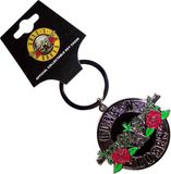 Guns N' Roses - Silver Circle Logo Sleutelhanger - Zilverkleurig