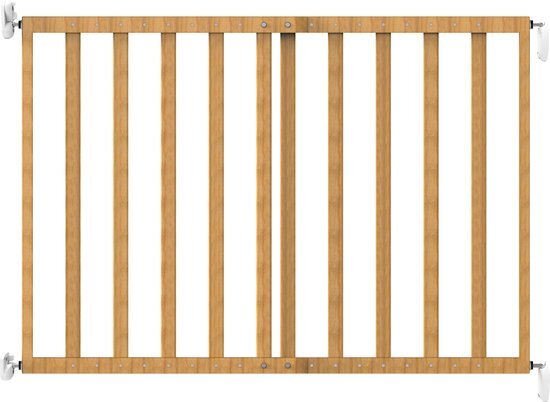 Noma Houten Uitschuifbaar Traphekje - Naturel - 64-100cm