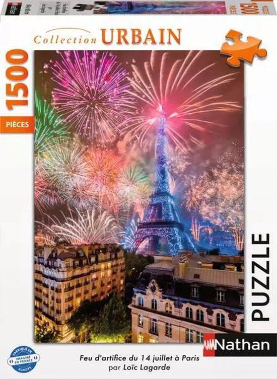 Nathan puzzel Feuerwerk Paris - 1500 stukjes
