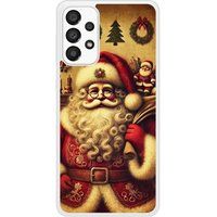 Samsung Galaxy A33 5G Bedrukt siliconen hoesje pere noel vintage
