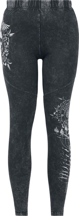 Rock Rebel by EMP Grijze Legging met Print - Dames - M