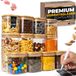 Thijox Pot de stockage avec couvercle Set de 12