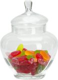 Excellent Houseware Snoeppot/voorraadpot Sweets - 5000 ml - Glas - Luchtdichte Deksel