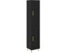 vidaXL Highboard chêne noir 34 x 180 cm