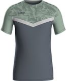 Jako Iconic T-Shirt Heren - Zachtgrijs / Mintgroen / Antra Light | Maat: 3XL