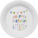 Folat Eco Party Papieren Borden Wit/Wit 23 cm (8 stuks)