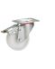Dörner + Helmer roue pivotante avec frein PUR avec platine 100mm jusqu'à 150 kg