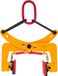Steinhefboom - Élévateur vertical pour pierre - Capacité de charge 325 kg - Ouverture 6–24 cm - Fabriqué en acier au manganèse Q355 avec patins en caoutchouc - Jaune