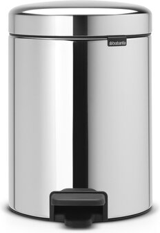 Brabantia NewIcon Pedaalemmer - 5 liter - Brilliant Steel