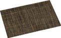 Kesper tafel placemats/onderleggers - 12x - messing bruin - 29 x 43 cm - kunststof geweven